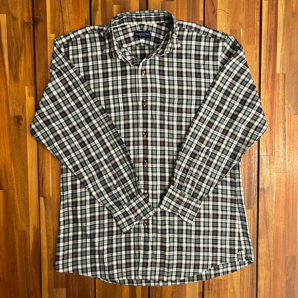 'Proper Cloth' Long Sleeved Plaid Button-Up Shirt - Picture 2 of 4